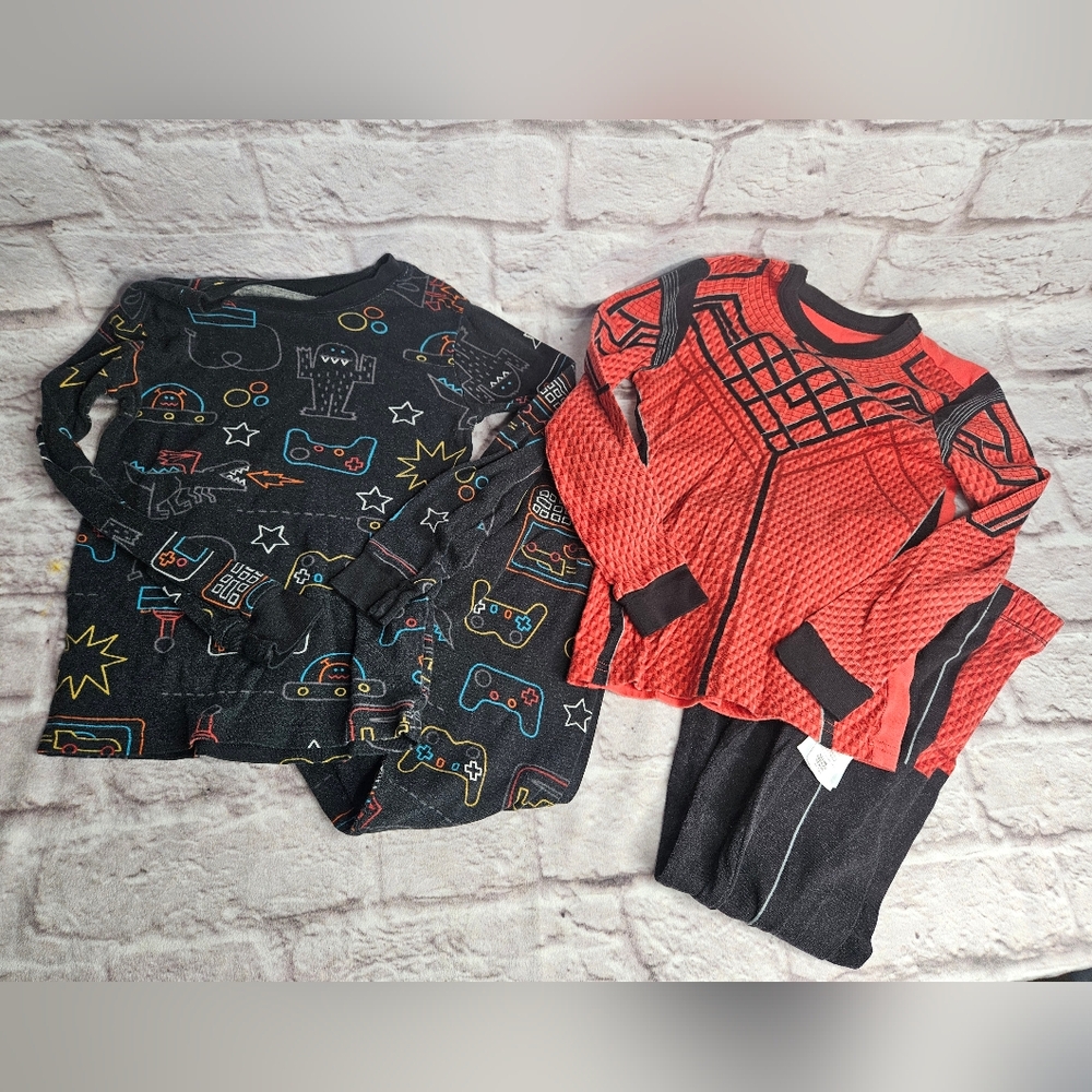 Lot Bundle Boys Size 8 Pajama Sets